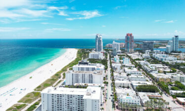 Miami beach Floride vue aérienne