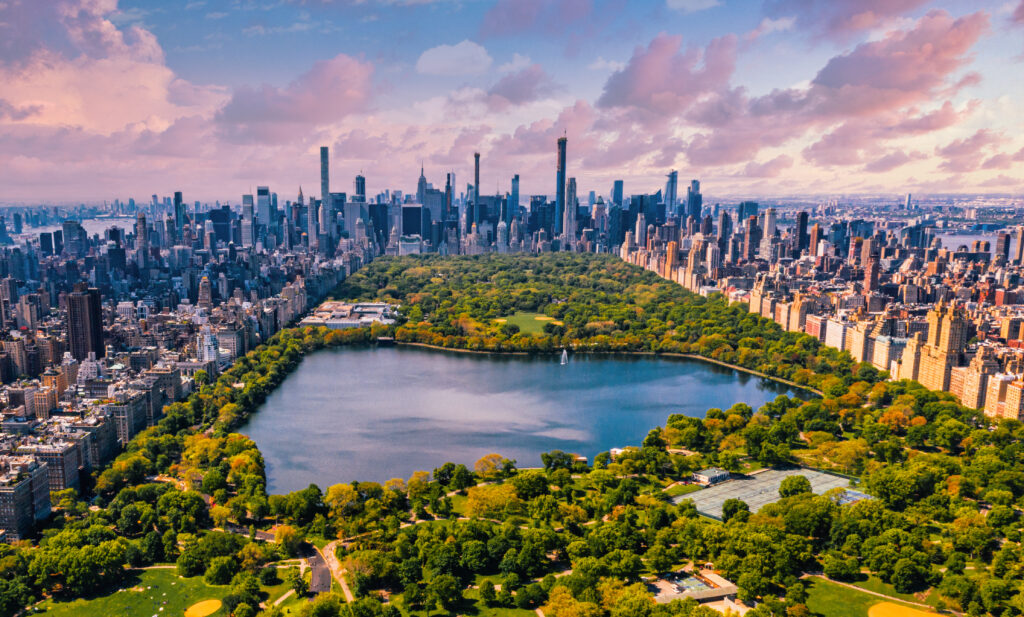 New York Central Park Manhattan vue de haut