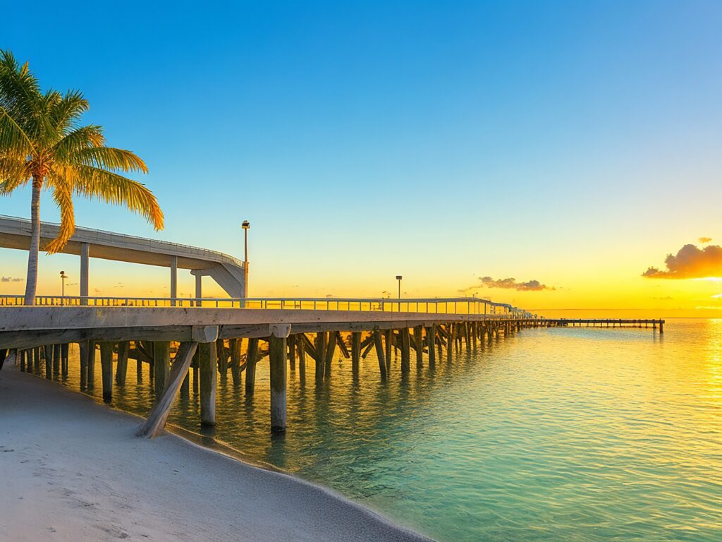 Floride Key West plage coucher de soleil