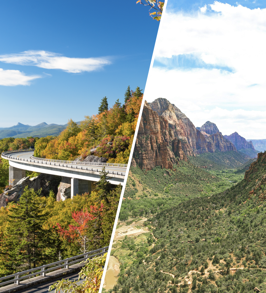 Blue Ridge Parkway vs Zion / East Coast vs East Coast