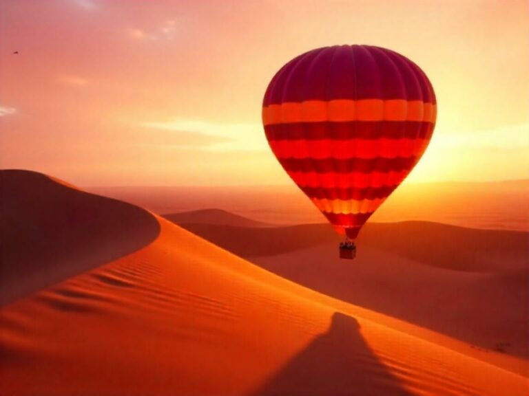 Montgolfiere sur le Namib