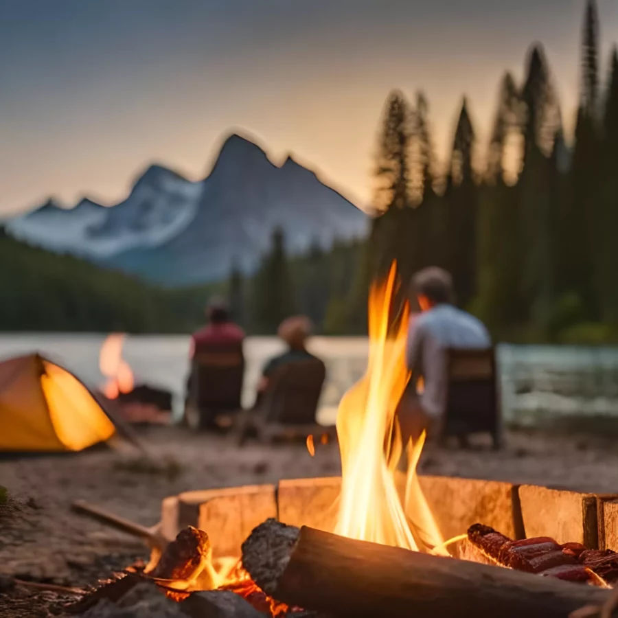 group-people-sit-around-campfire-enjoy-beautiful-evening